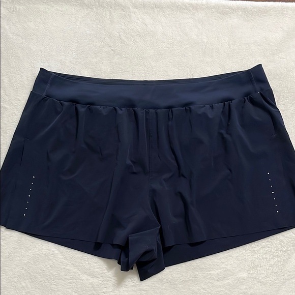 Women's Navy Blue Athletic Shorts - Picture 6 of 12